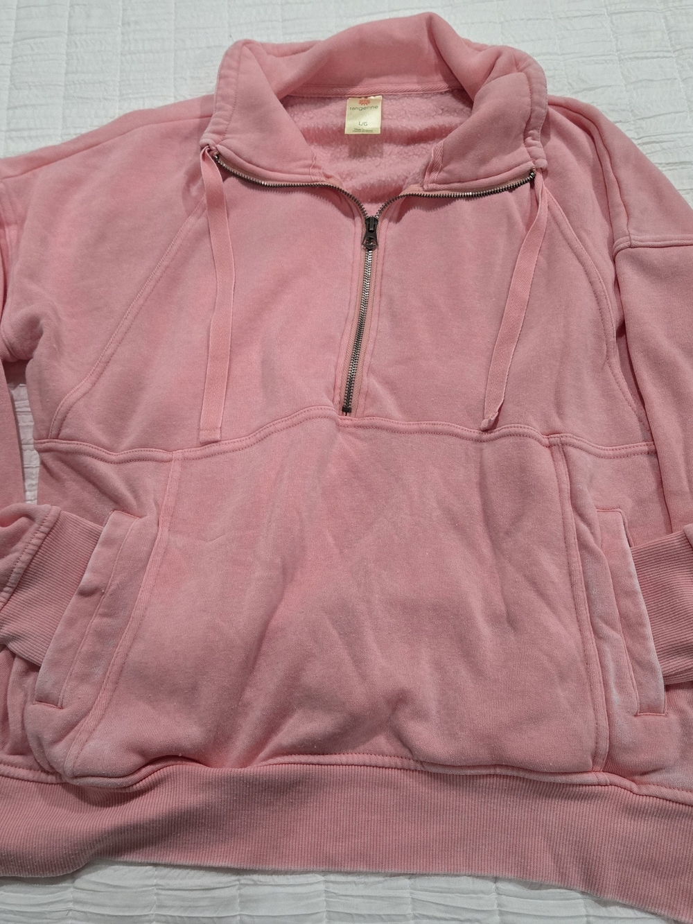 Tangerine Pink Branded Clothing Tag